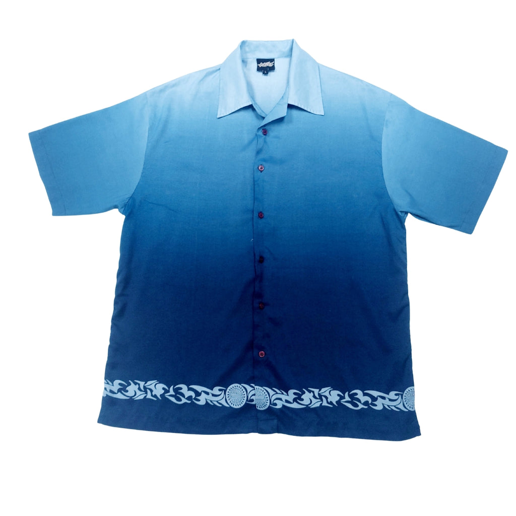 90S VINTAGE OMBRE TRIBAL SHIRT - L