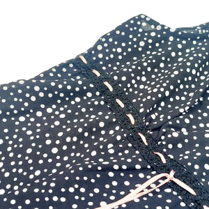 90S VINTAGE BLACK POLKA DOT DRESS - UK12 ANAM STUDIOS 90S VINTAGE BLACK POLKA DOT DRESS - UK12 ANAM STUDIOS