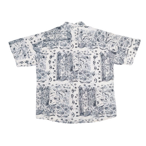 80S VINTAGE CRAZY PRINT SHIRT -XL