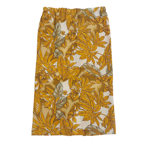 VINTAGE TROPICAL FLORAL SKIRT - UK12/14