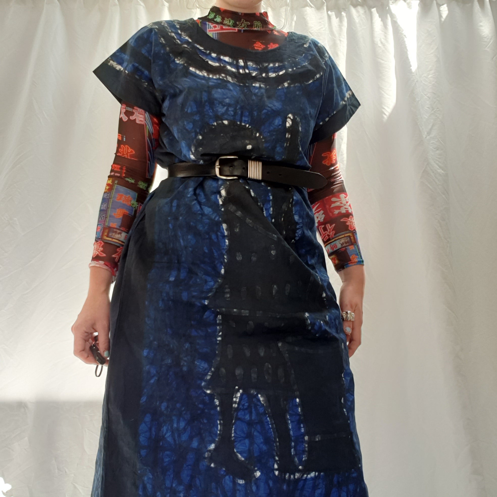 90S VINTAGE AFRICAN DASHIKI- NAVY BLUE-XL – ANAM STUDIOS