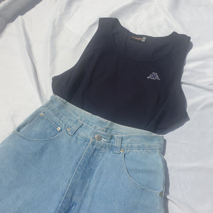 90S VINTAGE NAVY VEST TOP-XL