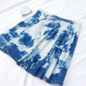 BLEACHED SKIRT-UK14