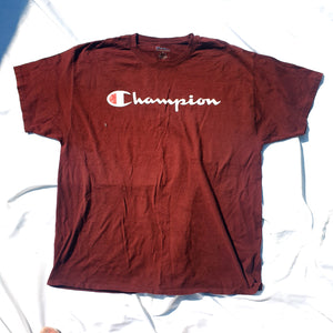 VINTAGE MAROON CHAMPION T-SHIRT-XL