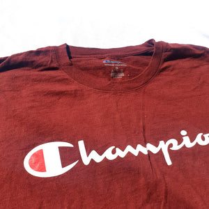 VINTAGE MAROON CHAMPION T-SHIRT-XL