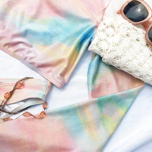 PASTEL TIE-DYE TWO PIECE-M