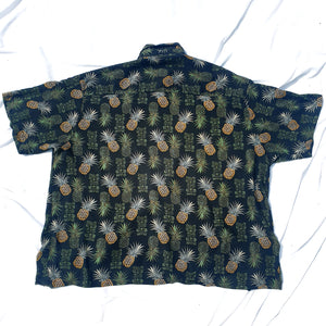 VINTAGE BLACK PINEAPPLE SHIRT-XXXL