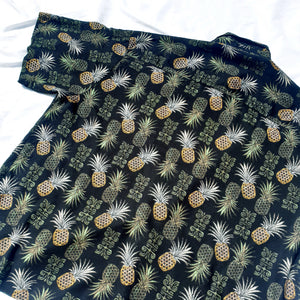 VINTAGE BLACK PINEAPPLE SHIRT-XXXL