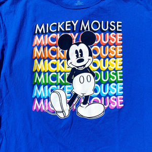 VINTAGE BLUE MICKEY MOUSE T-SHIRT-XXL