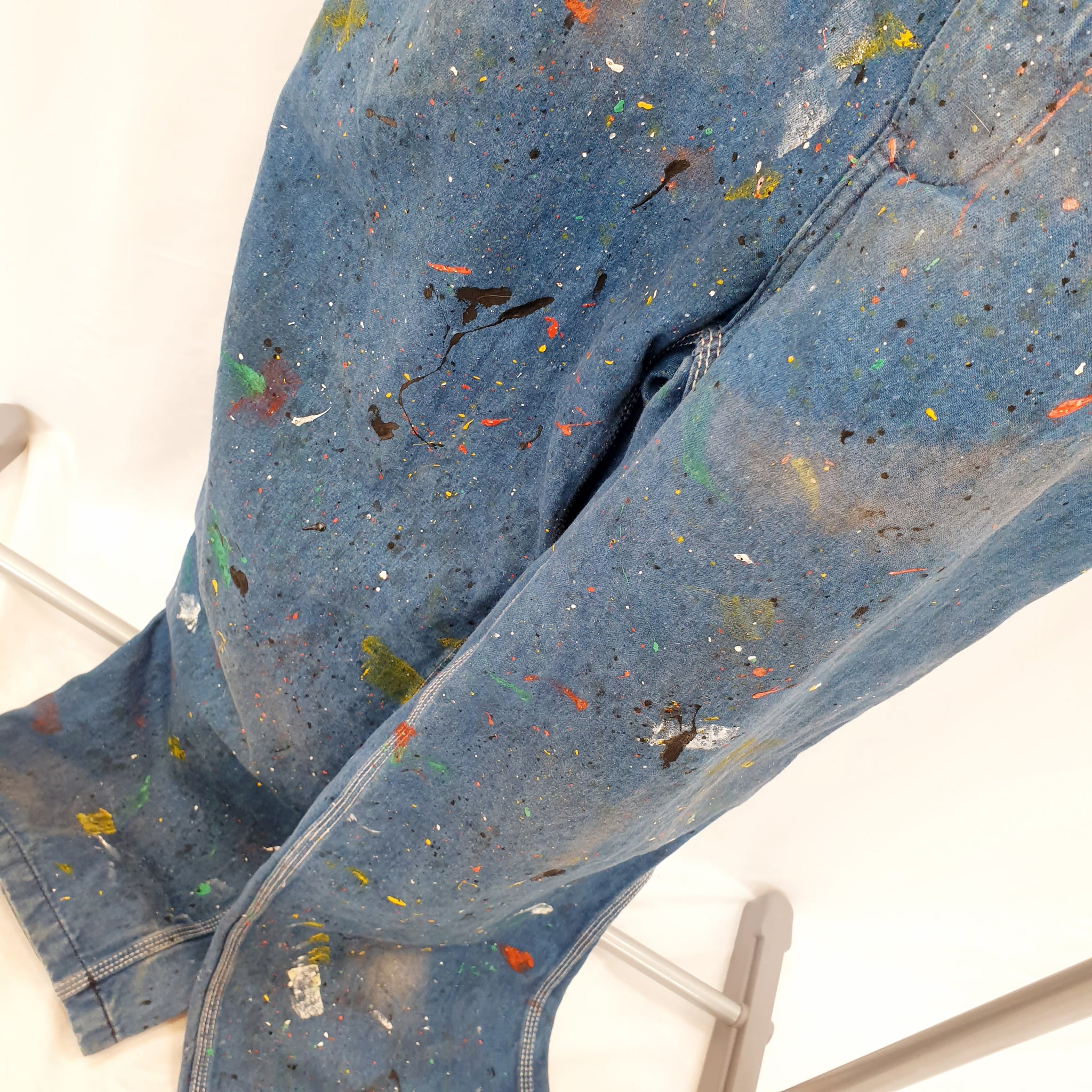 ANAM REWORK PAINT DUNGAREES-MEDIUM