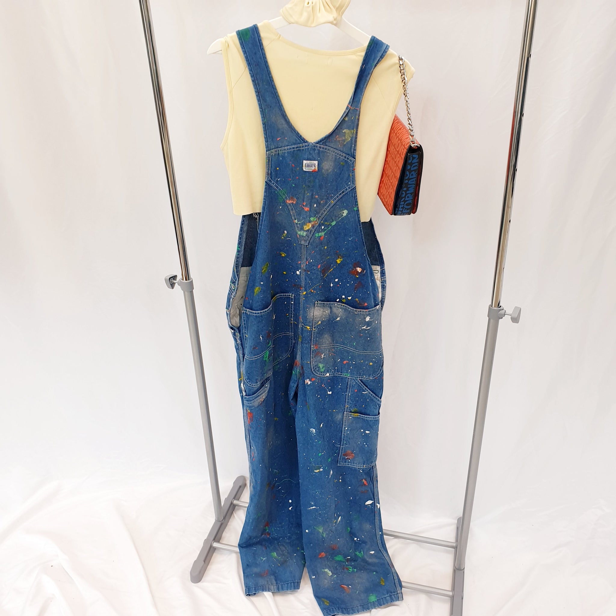 ANAM REWORK PAINT DUNGAREES-MEDIUM