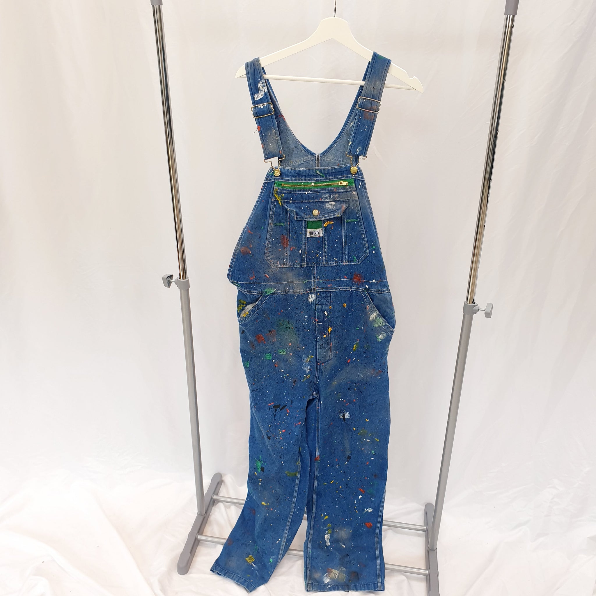 ANAM REWORK PAINT DUNGAREES-MEDIUM
