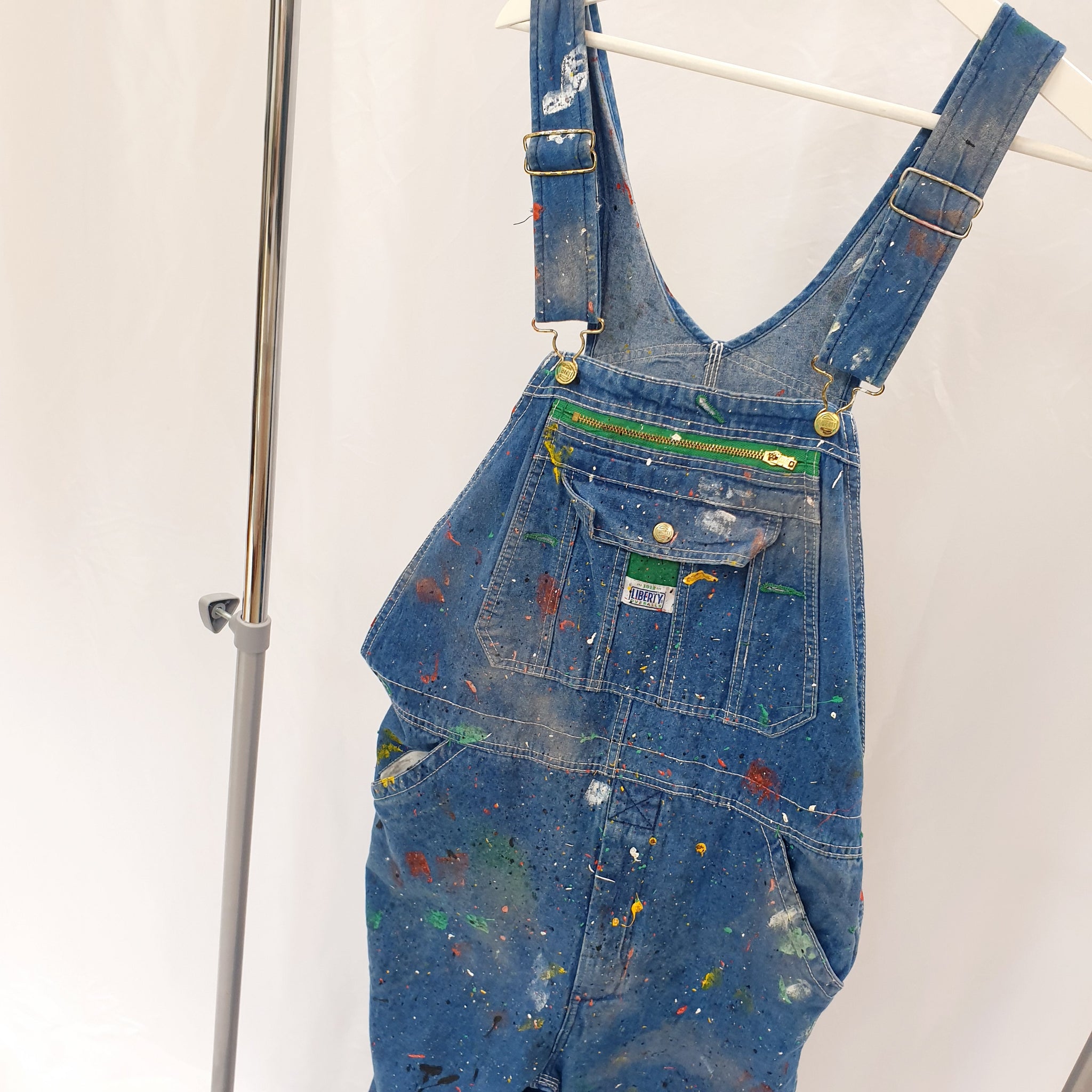 ANAM REWORK PAINT DUNGAREES-MEDIUM