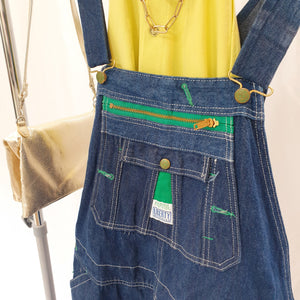 VINTAGE DARK BLUE DUNGAREES-UK 16