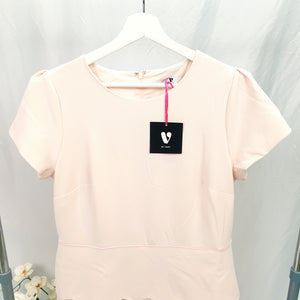 PASTEL PINK DRESS-UK16