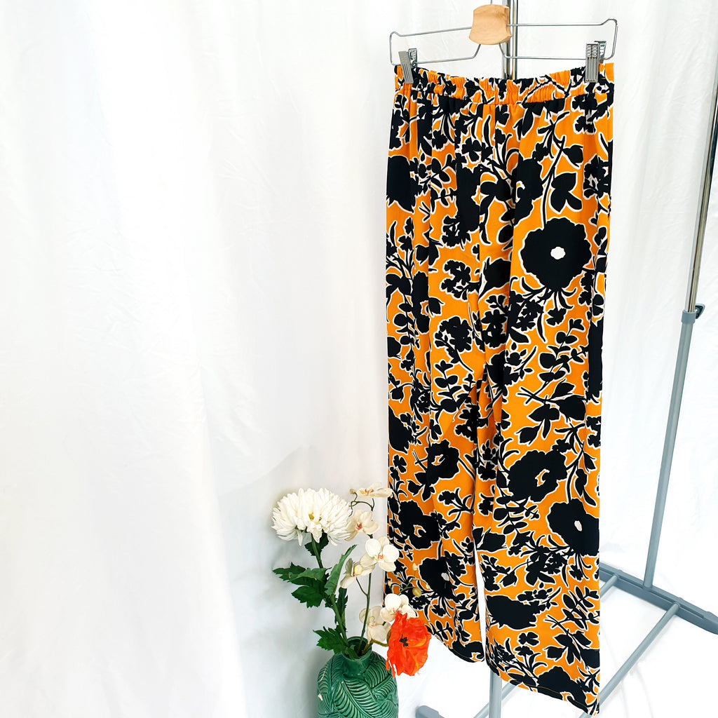 ORANGE PALAZZO PANTS