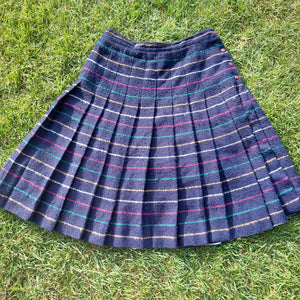 VINTAGE NAVY KNEE LENGTH SKIRT- 14