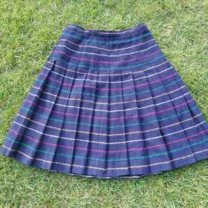 VINTAGE NAVY KNEE LENGTH SKIRT- 14