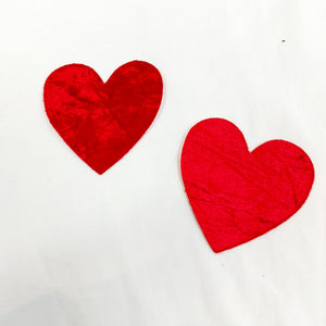 RED HEART NIPPLE PATCHES