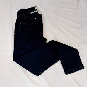 VINTAGE DARK BLUE SKINNY JEANS -UK12