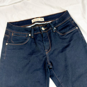 VINTAGE DARK BLUE SKINNY JEANS -UK12