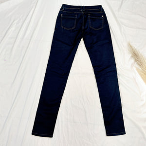 VINTAGE DARK BLUE SKINNY JEANS -UK12