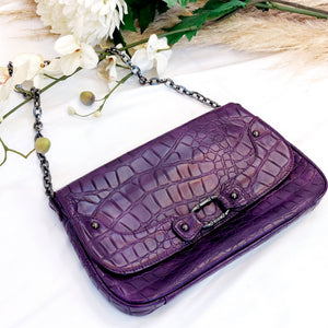 VINTAGE PURPLE SHOULER BAG