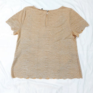 CHAMPAGNE SHIMMER TOP - UK16