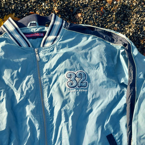 VINTAGE POWDER BLUE VARSITY JACKET-XL