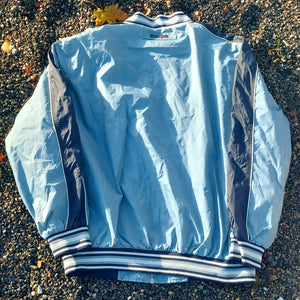 VINTAGE POWDER BLUE VARSITY JACKET-XL