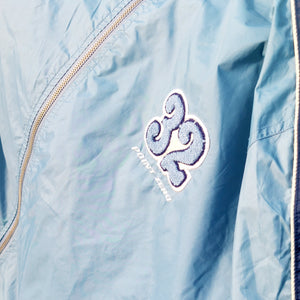 VINTAGE POWDER BLUE VARSITY JACKET-XL