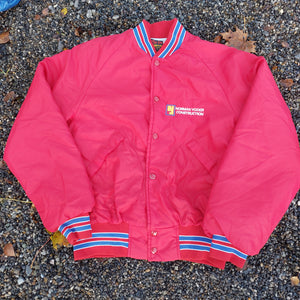 VINTAGE RED VARSITY JACKET - S