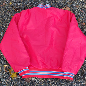 VINTAGE RED VARSITY JACKET - S