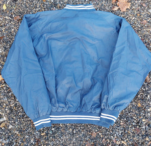 VINTAGE NAVY VARSITY JACKET - XL