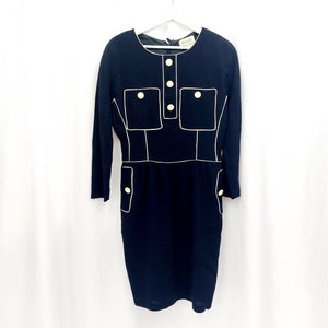 VINTAGE NAVY DRESS - M