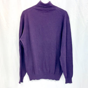 VINTAGE PURPLE KNIT POLO- XXL