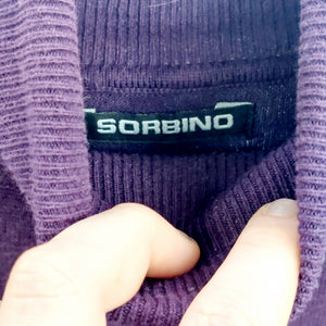 VINTAGE PURPLE KNIT POLO- XXL