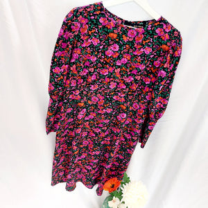 FLORAL MIDI DRESS - UK14