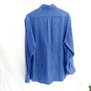 ITALIAN VINTAGE BLUE SHIRT- M