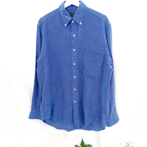 ITALIAN VINTAGE BLUE SHIRT- M