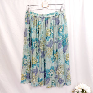 VINTAGE PASTEL BLUE SKIRT- UK10