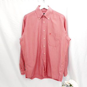 ITALIAN VINTAGE SALMON SHIRT - L