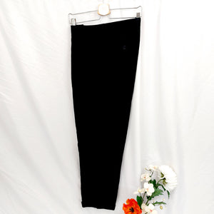 VINTAGE BLACK CORDUROY PANTS- 40"