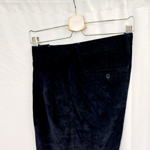 VINTAGE BLACK CORDUROY PANTS- 40"