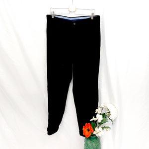 VINTAGE BLACK CORDUROY PANTS- 40"