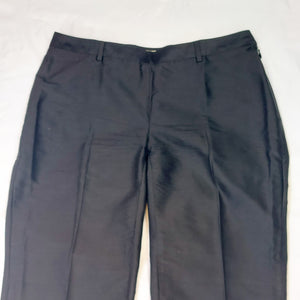 VINTAGE BLACK SILK PANTS- UK10