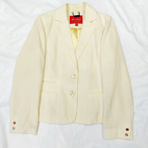 VINTAGE PASTEL YELLOW BLAZER- UK16