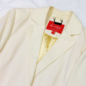 VINTAGE PASTEL YELLOW BLAZER- UK16