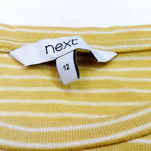 MUSTARD STRIPE TOP- UK12