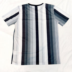 MONOCHROME STRIPED T-SHIRT- M